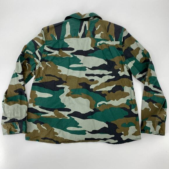 J. CREW MERCANTILE Womens Camouflage Long Sleeve Size S Button-Up Utility Shirt - Picture 2 of 8